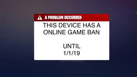 Fortnite you have been banned screen (fake) - YouTube