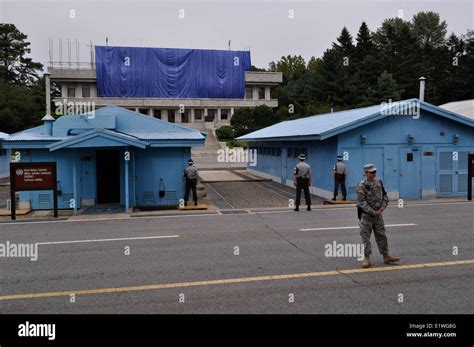 JSA Joint Security Area, DMZ Demilitarized Zone, South Korea Stock ...