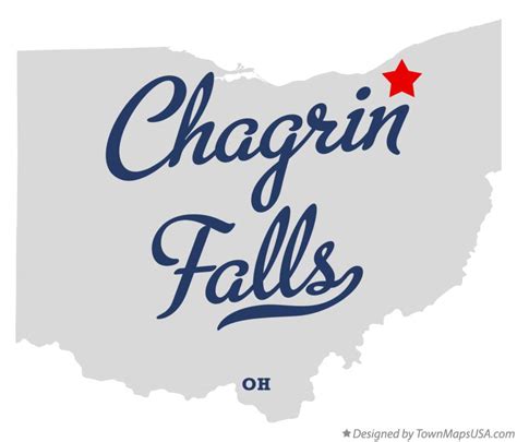 Map of Chagrin Falls, OH, Ohio