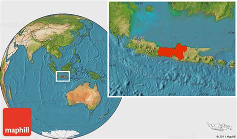 Java Island World Map