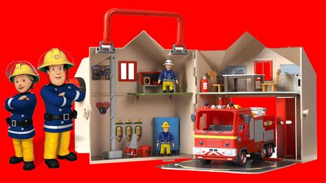 Unboxing Fireman Sam Fire Station Playset to London Bridge Nursery Rhyme FiremanSam - YouTube