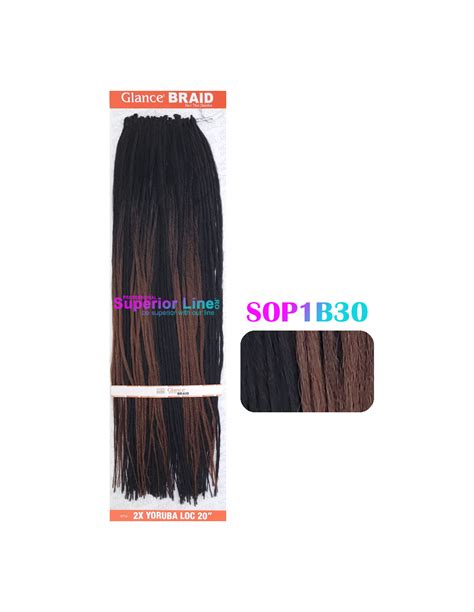 2X Yoruba crochet braid (color SOP1B30)