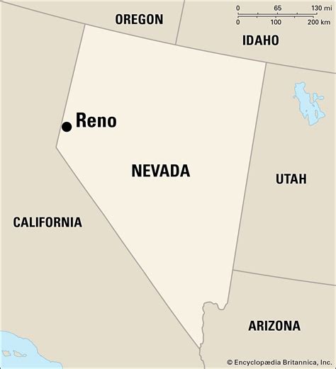 Reno Nevada Map Usa - Callie Veronike