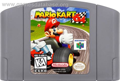 Mario Kart 64 - Nintendo N64 - Artwork - Cartridge