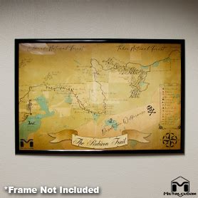 Metalcloak | Custom Rubicon Trail Map 24 x 36 Wall Poster