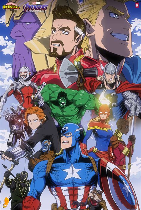 AVENGERS as anime characters of MHA, youtuber "WhytMangaTV", digital ...