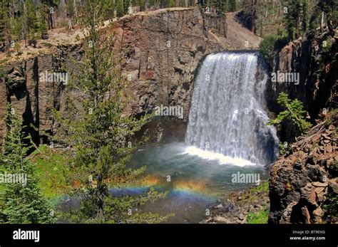 Rainbow Falls, Mammoth Stock Photo - Alamy