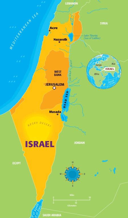 Israel Map Sea Of Galilee