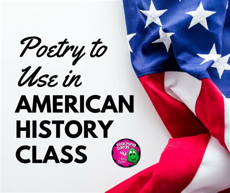 Poetry to Use in Your American History Class — TeachingIdeas4U