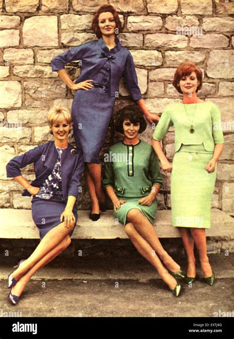 1960s UK Womens Fashion Magazine Plate Stock Photo - Alamy