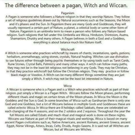 Pagan vs witch vs wiccan | Pagan beliefs, Witchcraft spell books, Pagan witch