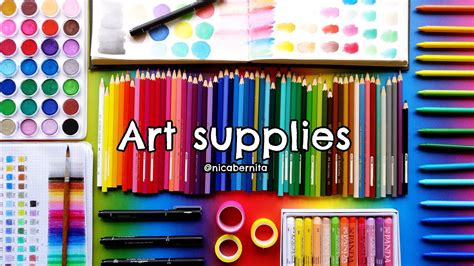 MY ART MATERIALS & DRAWING SUPPLIES (2) 🎨 😁 MY STATIONERY COLLECTION ...