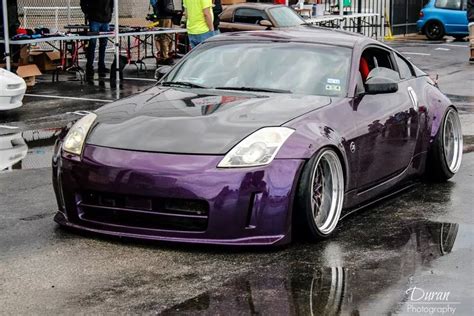 Purple and black Nissan 350z | Porsche sports car, Nissan 350z, Nissan z cars