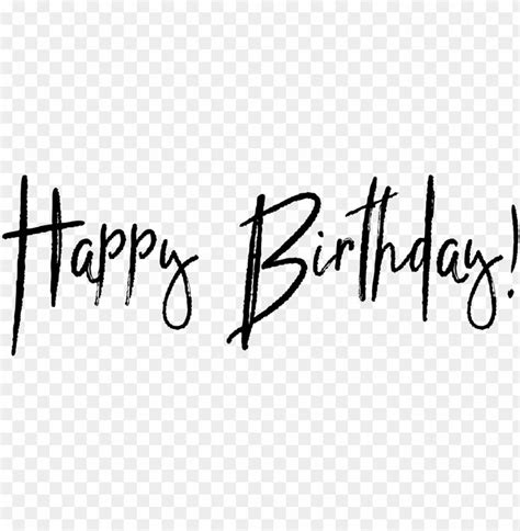 Happy Birthday Png Text PNG Image With Transparent Background png ...