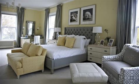 15 design vizual plăcut galben și gri dormitor | Constant Reader
