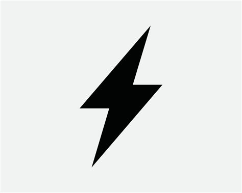 Electricity Power Icon Sign Symbol. Electric Energy Bolt Thunder ...