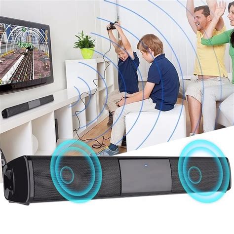 Wireless Bluetooth Sound Bar Bluetooth Wireless Speaker Sound Bar For TV 3D Stereo Surround ...