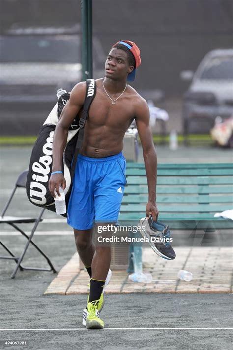 Portrait of ITF Junior Frances Tiafoe during training session photo... News Photo - Getty Images