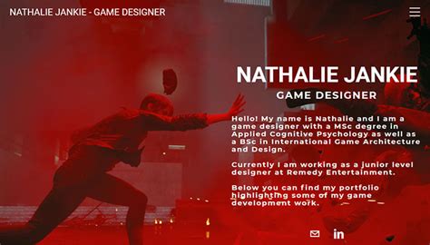 Game Designer Portfolio Website Examples (Best Of)