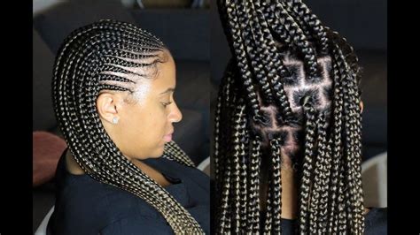 Get the Best of Both Worlds: Half Cornrows and Half Braids for a Stunning Look!