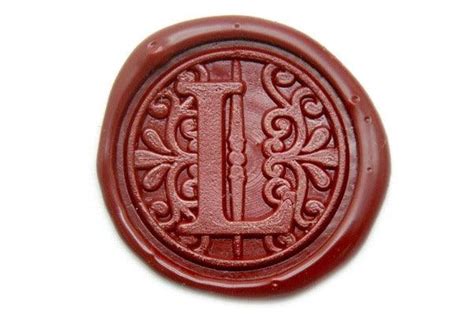 Custom Filigree Initial Monogram Wax Seal Stamp | Backtozero Signature Seal