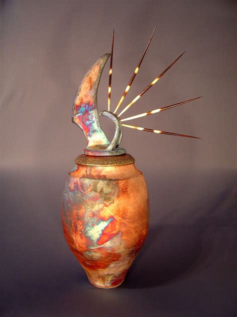 http://rhodespottery.deviantart.com/ Ceramic Vessel, Ceramic Art, Raku Pottery, Sculpture ...