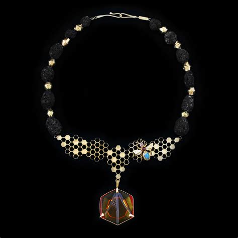 Kiriko Glass Honeycomb Necklace