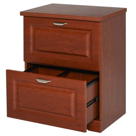 Homcom Wood 2-drawer Lateral File Cabinet Organizer With File Hooks And Spacious Tabletop ...