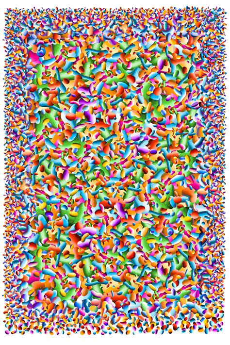 Colorful Abstract Art print, Abstract digital art by Yehan Wang ...