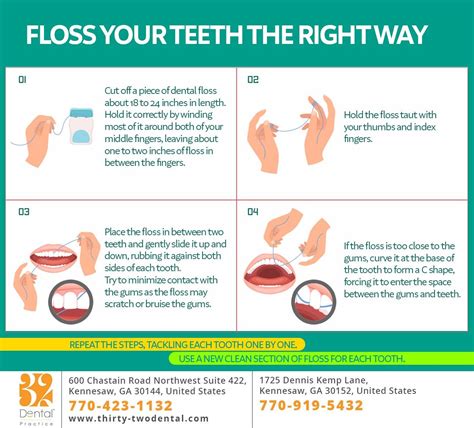 Flossing at least once a day reduces the possibility of tooth decay and ...