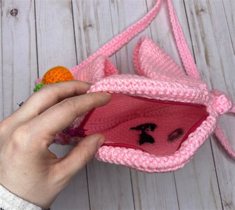 Bunny Crochet Purse Crossbody Purse | Etsy