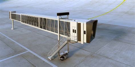 airport jetway - animate 3d model