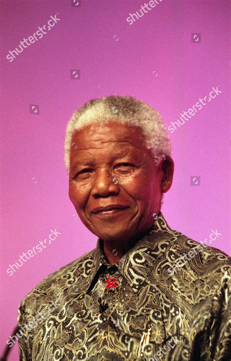 Nelson Mandela Giving Speech Conference Editorial Stock Photo - Stock ...