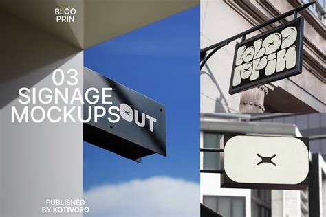 Store Signage Mockup 01 | Templates & Themes ~ Creative Market