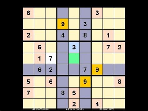 How to Solve New York Times Sudoku Hard June 30, 2020 - YouTube