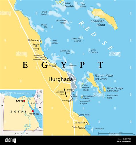 Hurghada Red Sea Egypt Map - Grazia Gilbertina