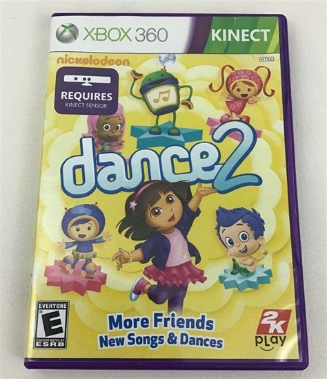 Nickelodeon Dance 2 Xbox 360 Kids Kinect Game Dora Nick Jr Family Fun - Video Games