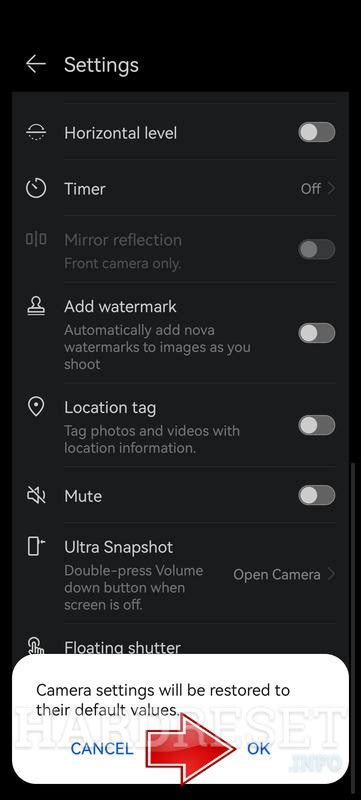 How to reset HUAWEI Nova Y70 camera? - HardReset.info