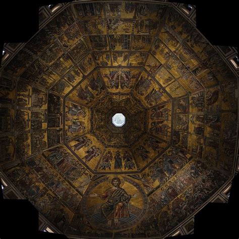 Florence_baptistery_mosaic_ceiling. Коппо ди Марковальдо (1225-1274 ...