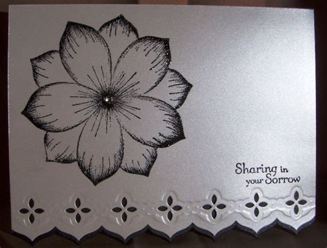 Black and White Sympathy | Cards handmade, Sympathy cards, Paper crafts