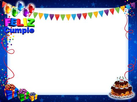 Marcos decorativos para cumpleaños - Imagui