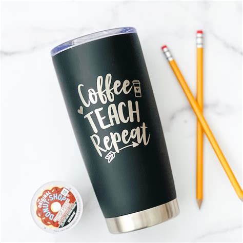 Personalized Coffee Travel Mug Teacher - Etsy
