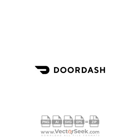 Black DoorDash Logo Vector - (.Ai .PNG .SVG .EPS Free Download)