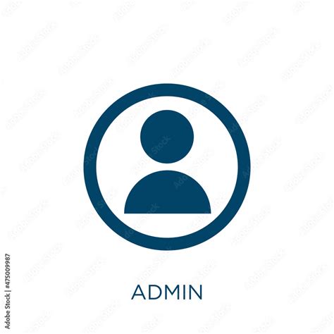 admin vector icon. person filled flat symbol for mobile concept and web ...