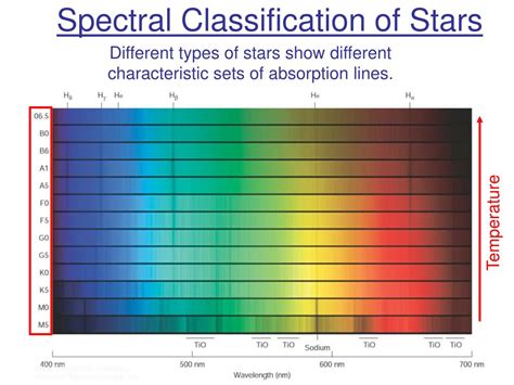 Spectral Class Of Stars Chart