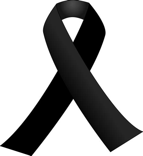 Black Transparent Black Ribbon Png Vector - VECTOR