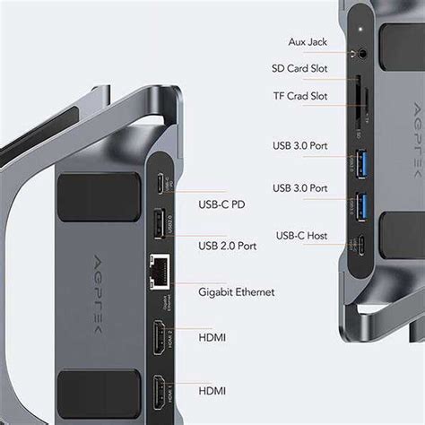 The 10-In-1 USB-C Docking Station Doubles as Vertical Laptop Stand | Gadgetsin