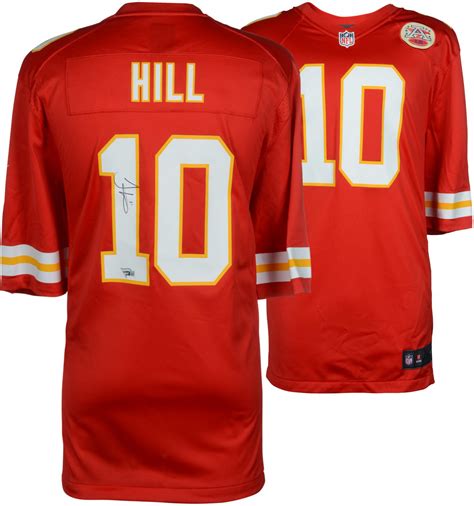 Tyreek Hill Kansas City Chiefs Autographed Red Nike Game Jersey