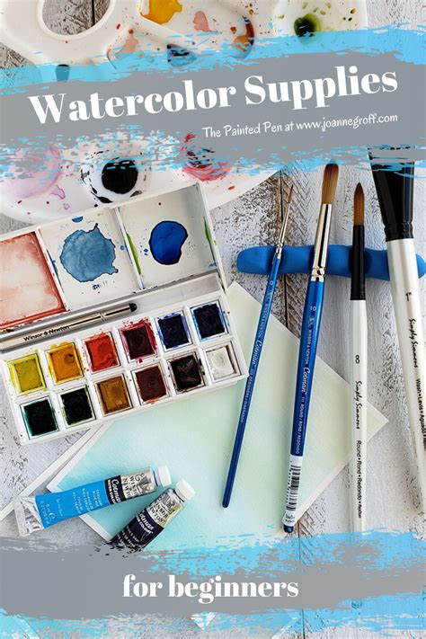 Watercolor Supplies for Beginners - The Painted Pen