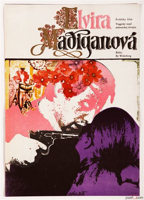 Movie Poster, Elvira Madigan, Stanislav Vajce, 60s Cinema Art